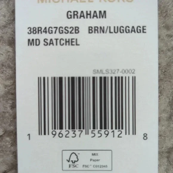 MICHAEL Michael Kors Graham Monogram Medium Satchel Bag - Picture 9 of 10